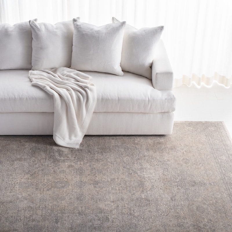 Lauren Ralph Lauren Heirloom Traditional Oriental Rug - 8' x 10' - Grey/Ivory