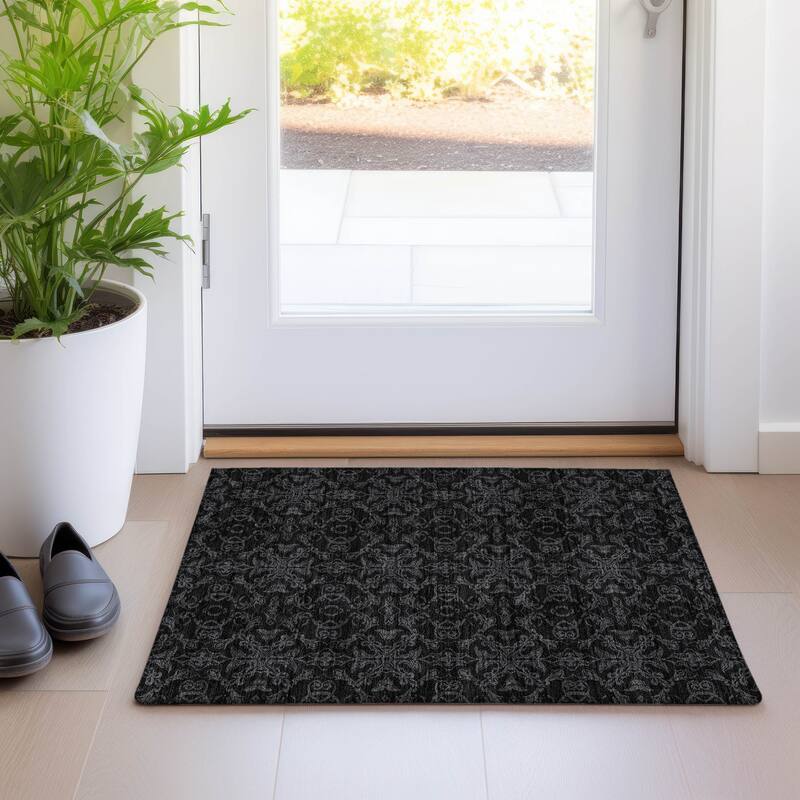 Machine Washable Indoor/ Outdoor Chantille Traditional Medallions Rug