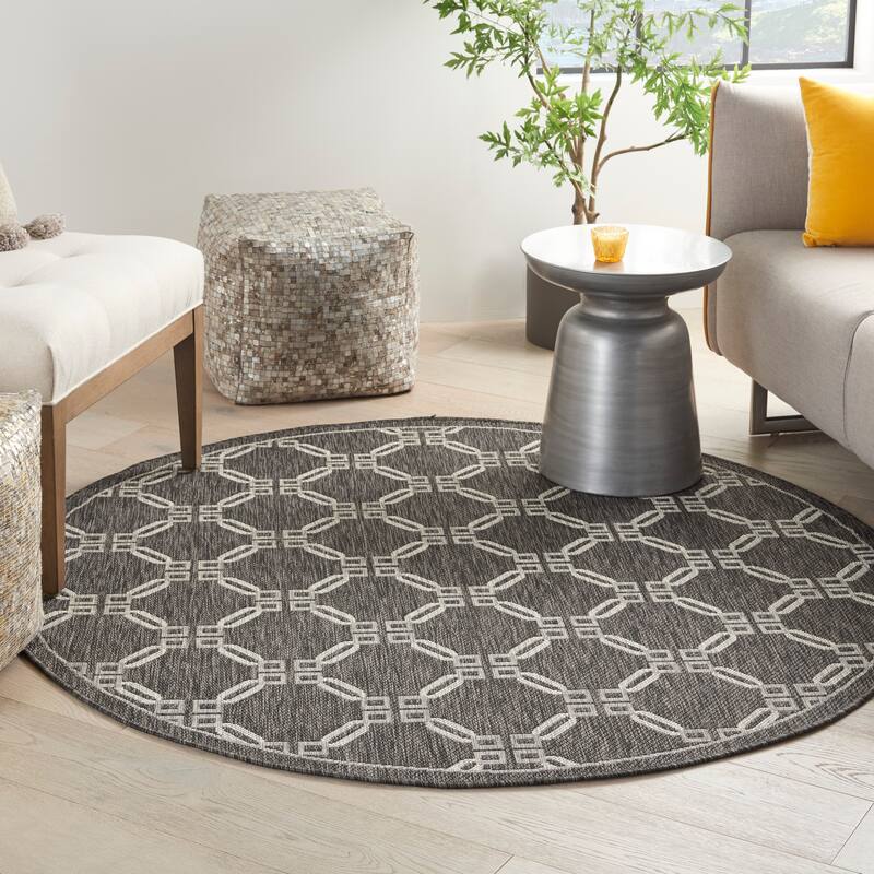 Nourison Garden Party Geometric Casual Indoor/Outdoor Area Rug