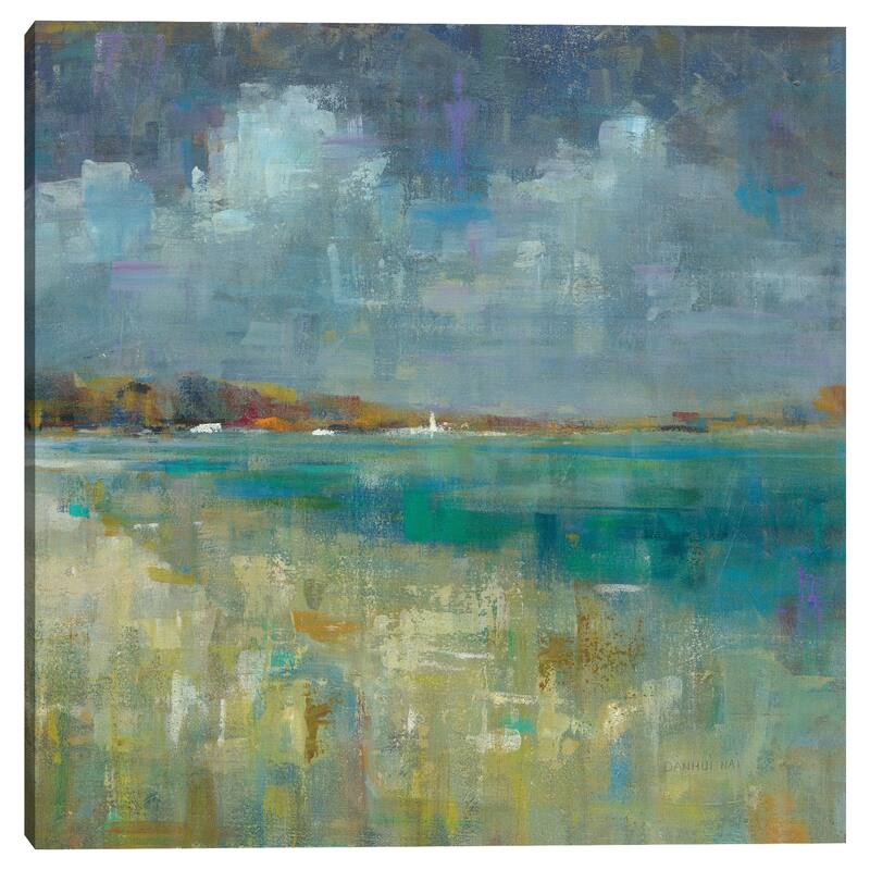 Sky and Sea Crop by Danhui Nai Canvas Art Print