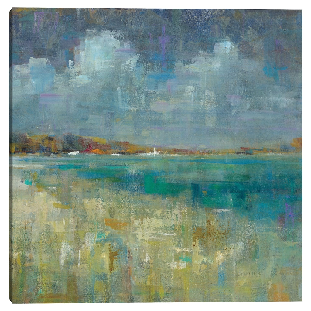 Sky and Sea Crop by Danhui Nai Canvas Art Print