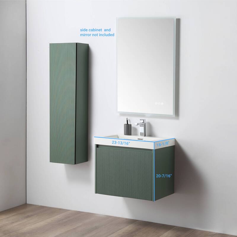 Floating Bathroom Vanity with Sink, Wall Mounted Vanity