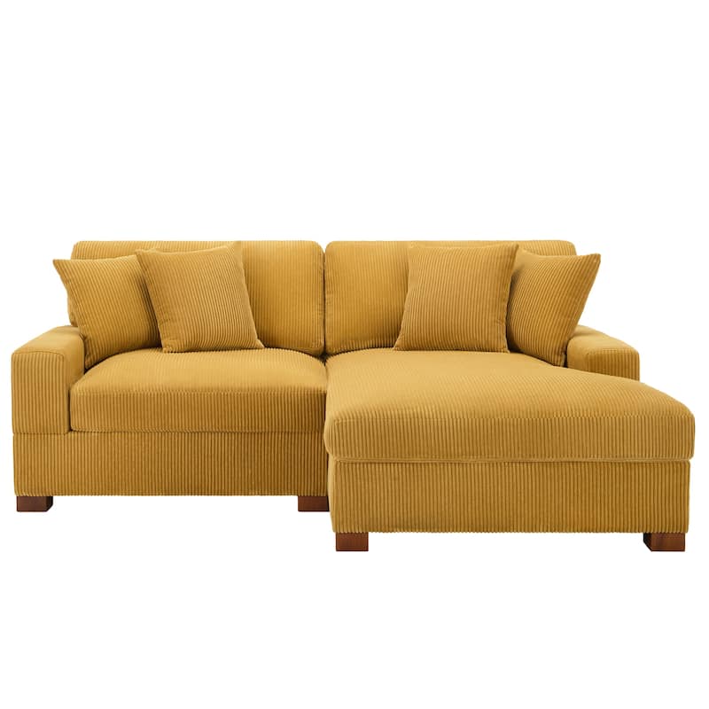 Oversized Modular Sectional Sofa Set with Pillows for Living Room