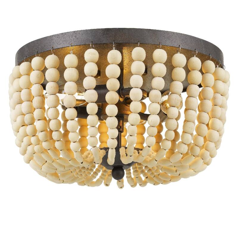 Crystorama Lighting Group Rylee 3 Light 13" Wide Flush Mount Ceiling