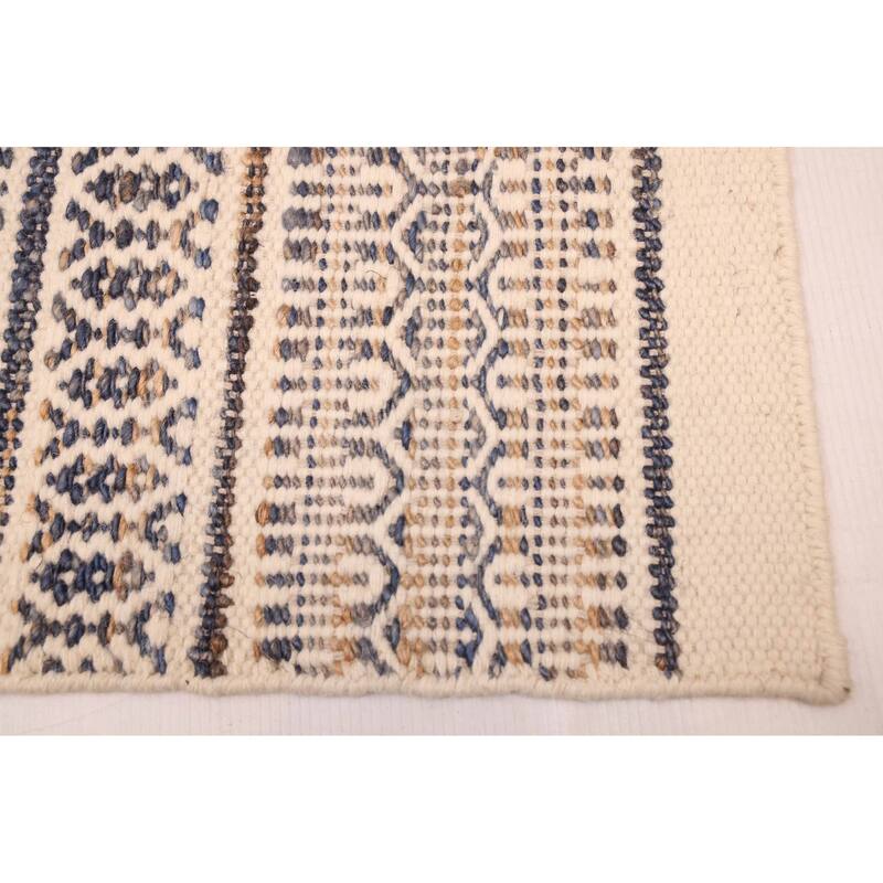 ECARPETGALLERY Flat-Weave Nevada Cream Kilim - 5'3 x 7'6