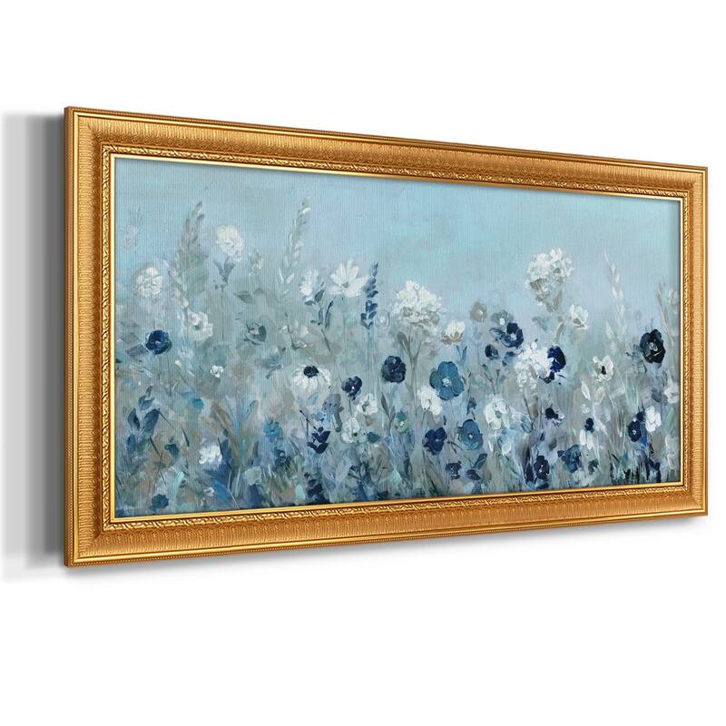Teal Light Garden Premium Framed Canvas- Ready to Hang