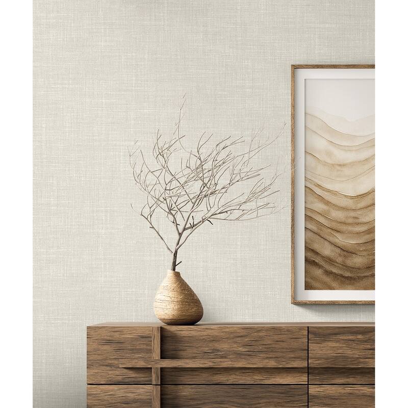 Seabrook Designs Vespia Faux Non-Woven Unpasted Wallpaper