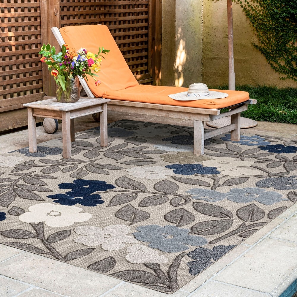 Origin Coastal Floral Indoor/Outdoor Area Rug