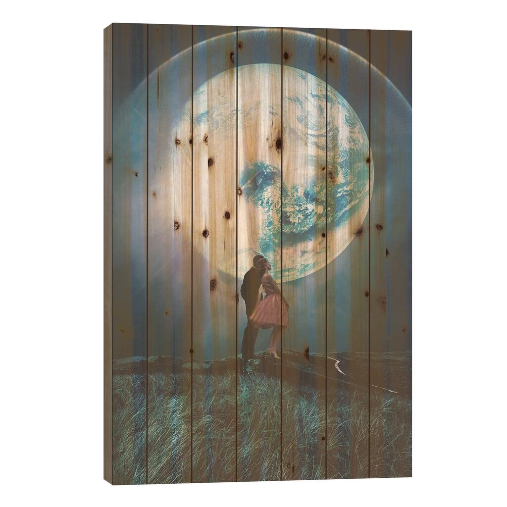 Two Million Years From Yesterday Print On Wood by Frank Moth - Multi-Color
