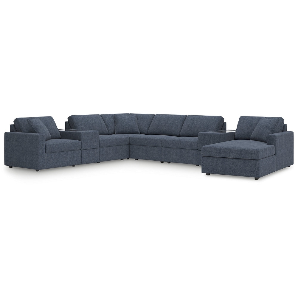 Signature Design by Ashley Modmax 8-Piece Sectional with Chaise and Storage Consoles - 157" W x 124" D x 36" H