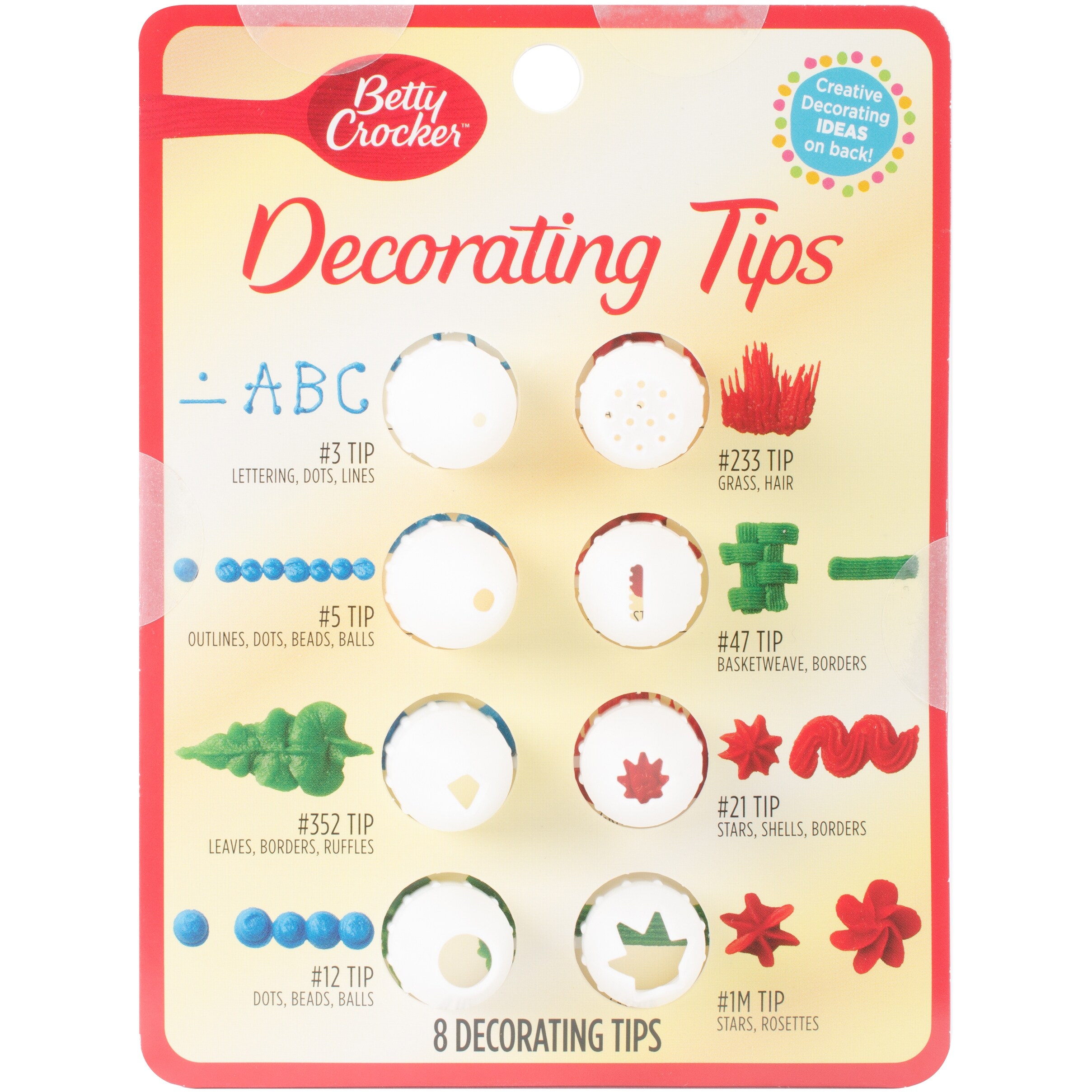 Shop Betty Crocker Decorating Tip Set 8 Pkg 3 5 352 12