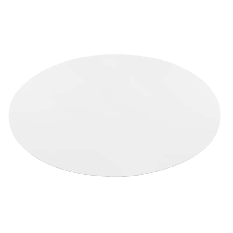 Verne 48" Oval Dining Table - Gold White