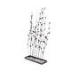 preview thumbnail 16 of 19, Black Metal Floral Decorative Sculpture with Loose Stones