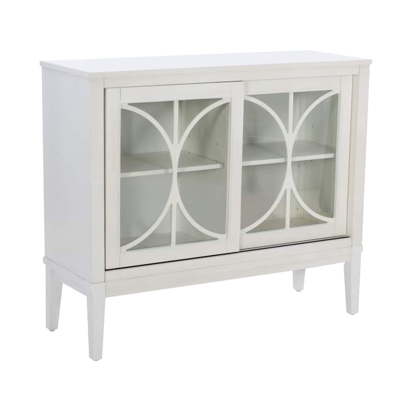 Delcy Wood 2-Door Adjustable Accent Cabinet