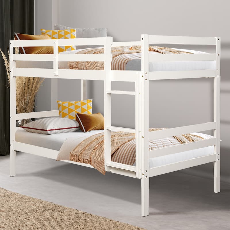 Twin Bunk Bed Children Wooden Bunk Beds Solid Hardwood