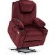 preview thumbnail 47 of 59, Mcombo Electric Power Lift Recliner Fabric Chair with Massage Heat