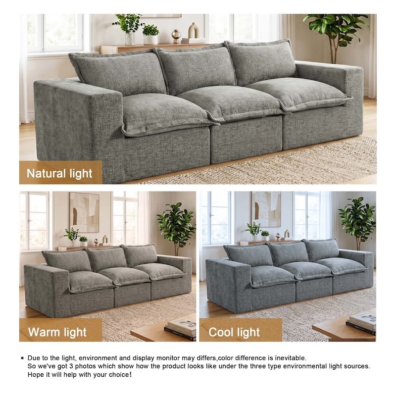 Comfy Cloud Couch Plush Modular Sectional Sofa For Living Room