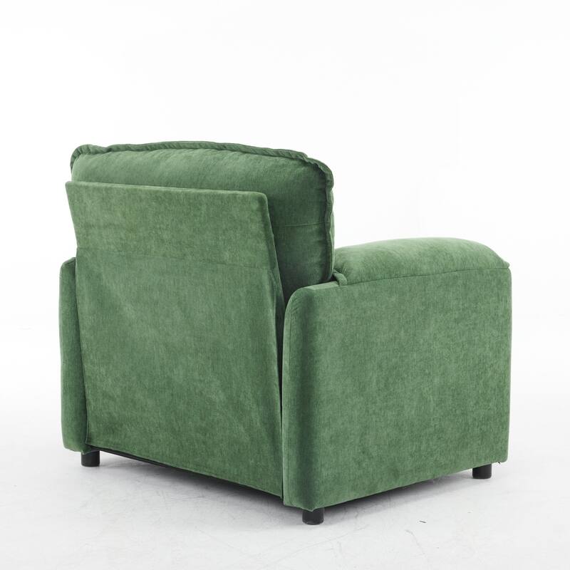 Comfortable Plush Armchair for Relaxation and Reading