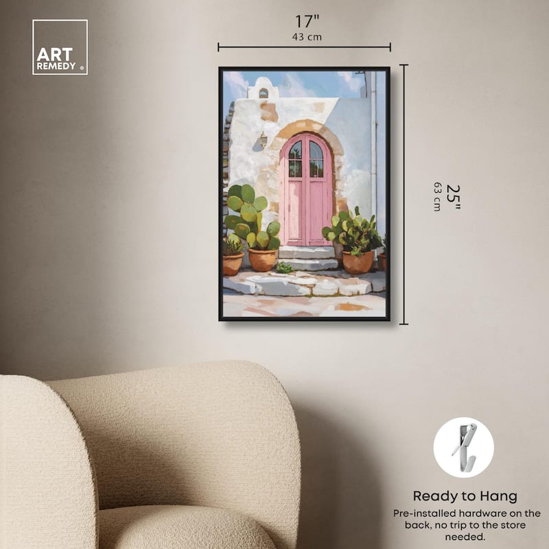 Pink Door I Canvas by Art Remedy