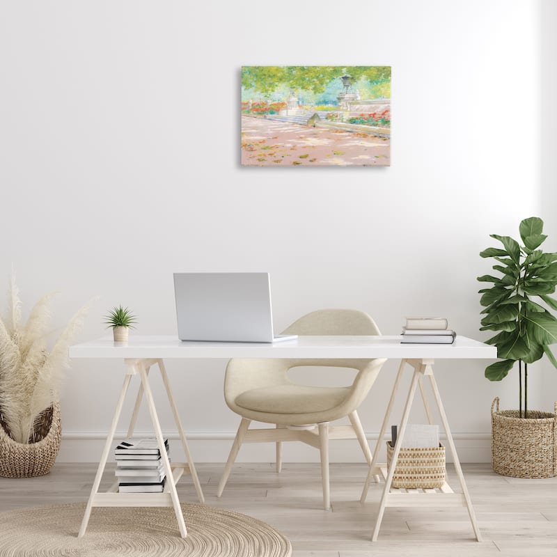Stupell Summer Sunlight in Park Canvas Wall Art Design By LSR Design Studio