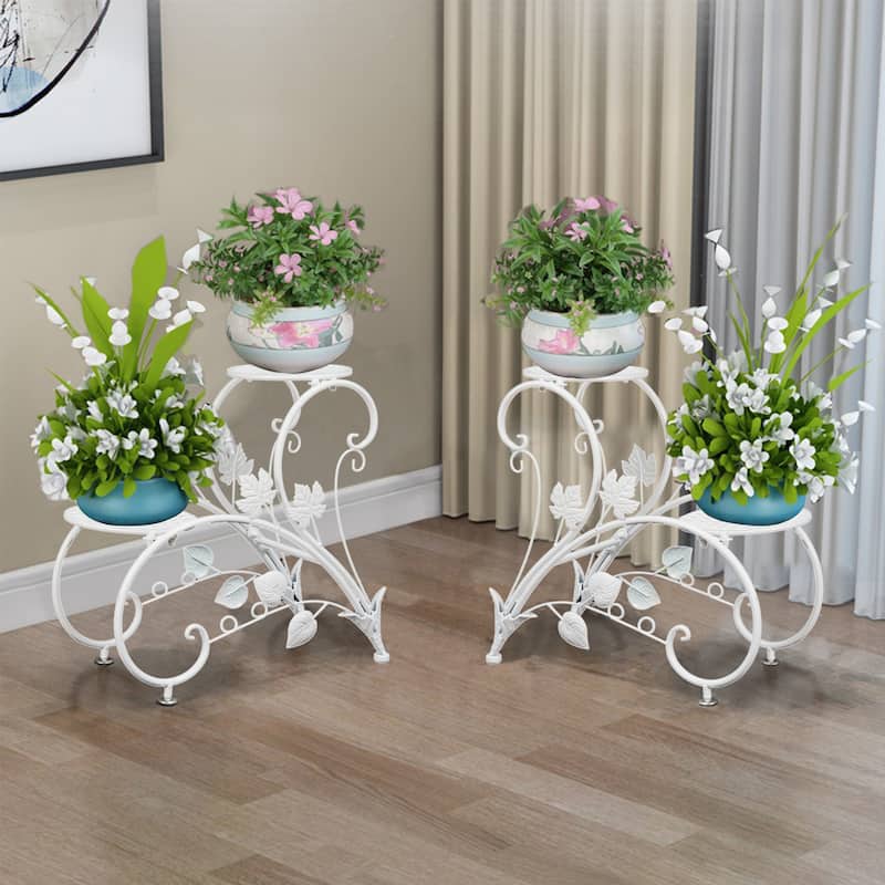 Classic Plant Stand Art Flower Pot Holder Rack Planter Outdoor Indoor