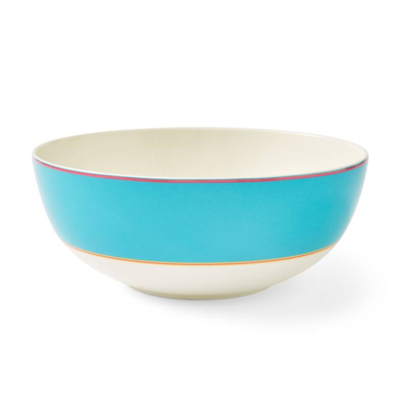 Kit Kemp for Spode Calypso 10 Inch Serving Bowl - 10 Inch - Turquoise