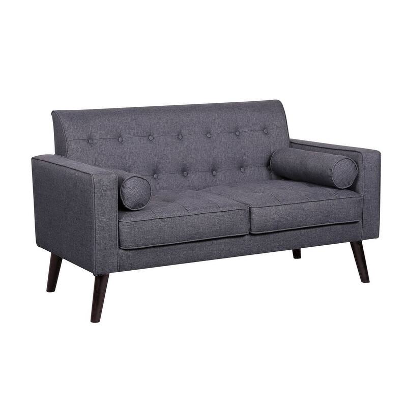 Valadez Mid-century Modern Tufted Upholstered Loveseat
