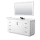 Option White, Black Trim, White Quartz Top