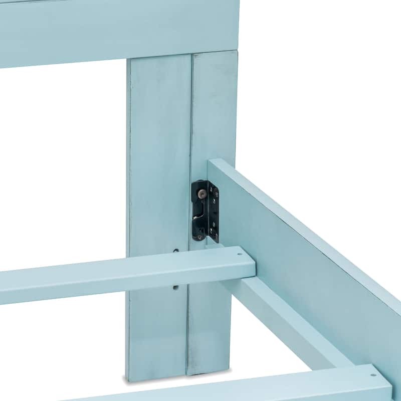 Monaco Solidwood Bed Blue/Teal
