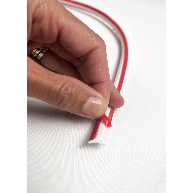 WallPops White Flexible Trim Peel and Stick Moulding