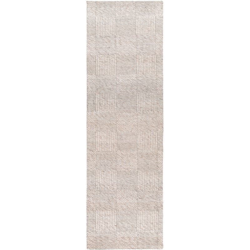 Artistic Weavers Luzhin Modern Checkered Area Rug - Off-White - 2'6" x 8' Runner