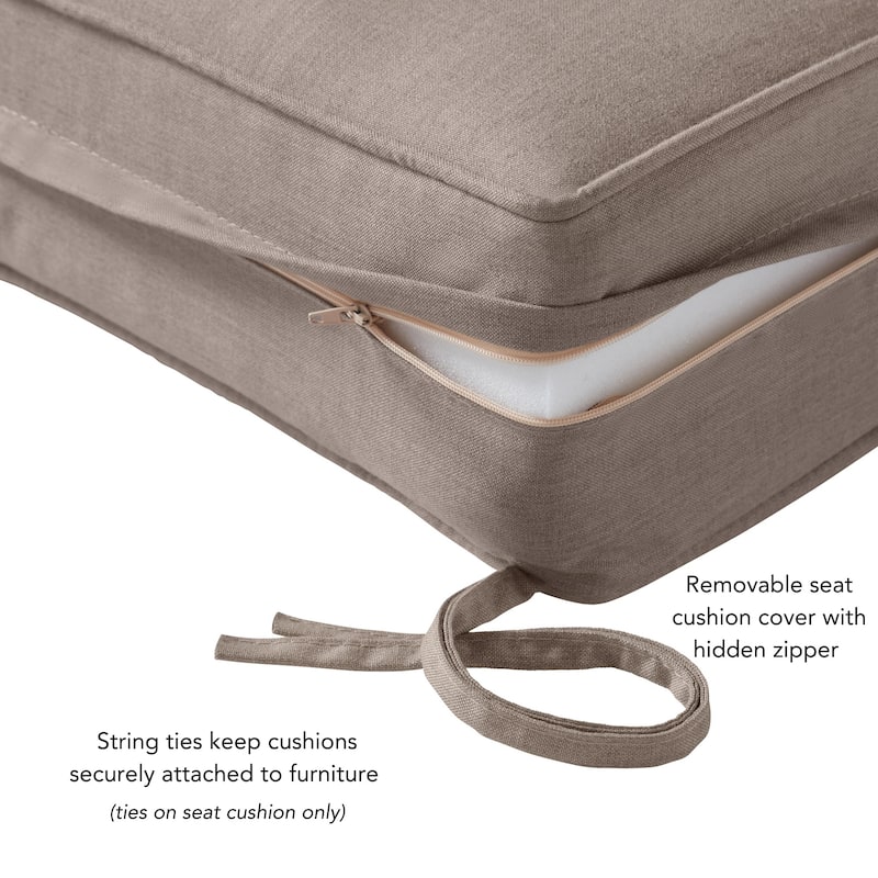 Sunbrella 2-Piece Premium Deep Seat Outdoor Cushion Set