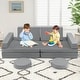 preview thumbnail 11 of 30, Convertible Kids Sofa Playset with Zipper