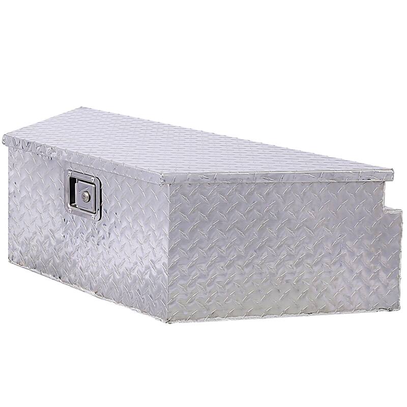 39 Inch Heavy Duty Aluminum Underbody Tool Box, Waterproof Rectangular Truck Storage Organizer Chest With Lock And Keys