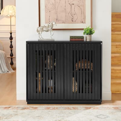 Charming Mid Century Modern Sideboard Cabinet with Versatile Storage Options