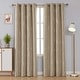 preview thumbnail 73 of 106, Deconovo Silver Line 52 Width Curtain Panel Pair (2 Panel) W52" x L96" - Khaki