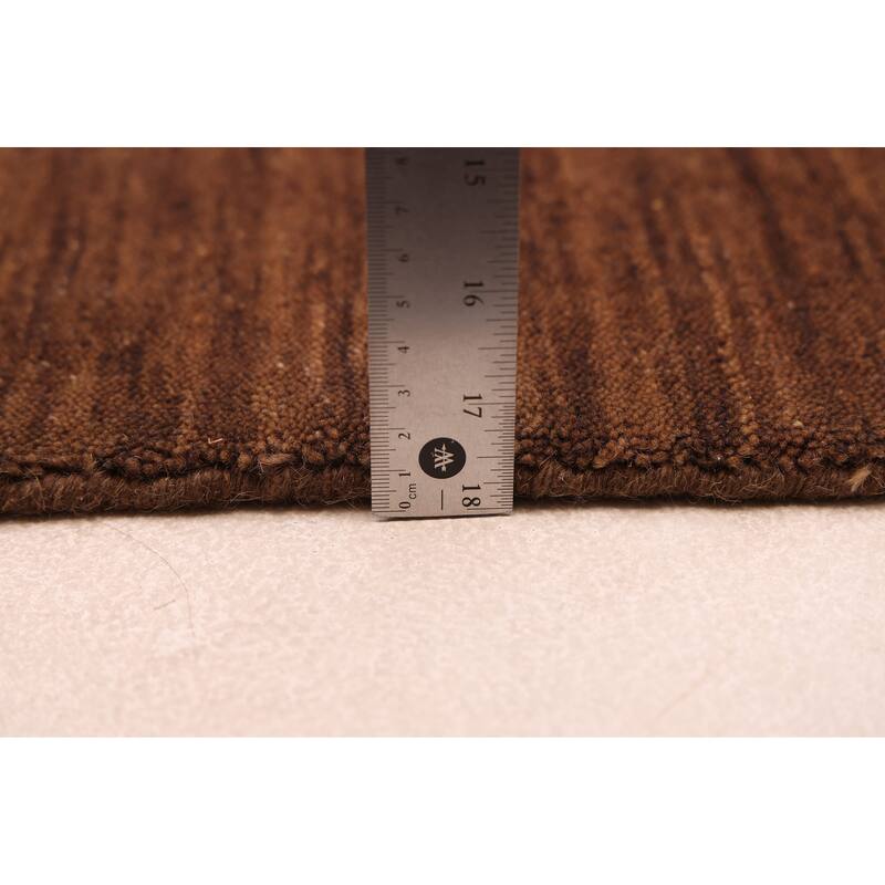 ECARPETGALLERY Hand Loomed Kashkuli Gabbeh Brown Wool Rug - 5'1 x 6'10