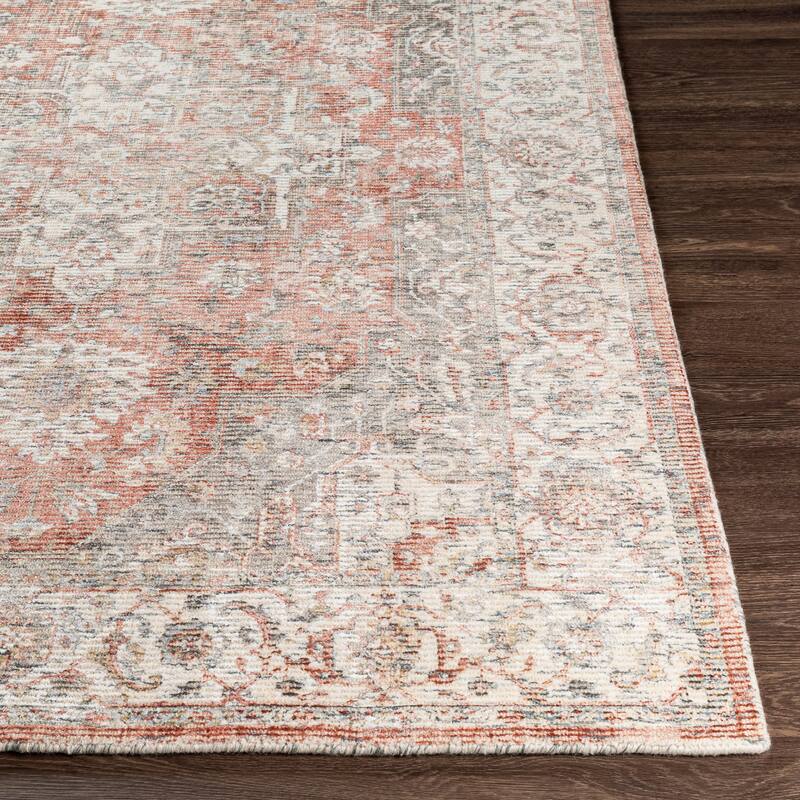 Quinne Traditional Wool/Viscose Handmade Area Rug