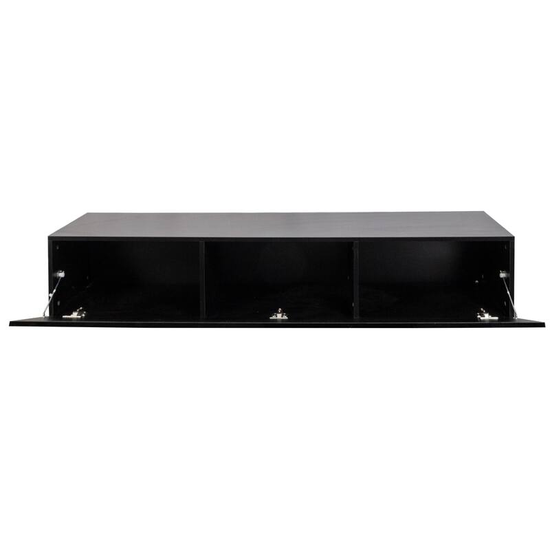 Modern Entertainment Center with Storage Media Console for Living Room