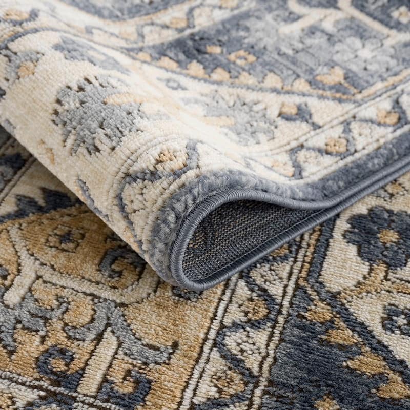 Tiled Border Area Rug - 8x10'