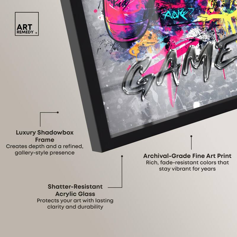 Game On Shadowbox by Art Remedy