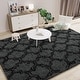 preview thumbnail 8 of 130, Modern Indoor Area Rug Tie-Dyed Carpet for Living Room Bedroom Nursery 8'x10' - Dark grey/black - Rectangle