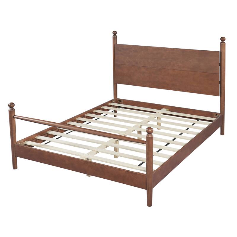 Christopher Knight Home Eldric Solid Poplar and Plywood Bed Frame with Headboard