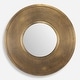 preview thumbnail 1 of 4, Uttermost Axel Round Brass Mirror - 30"H x 30"W x 1.5"D
