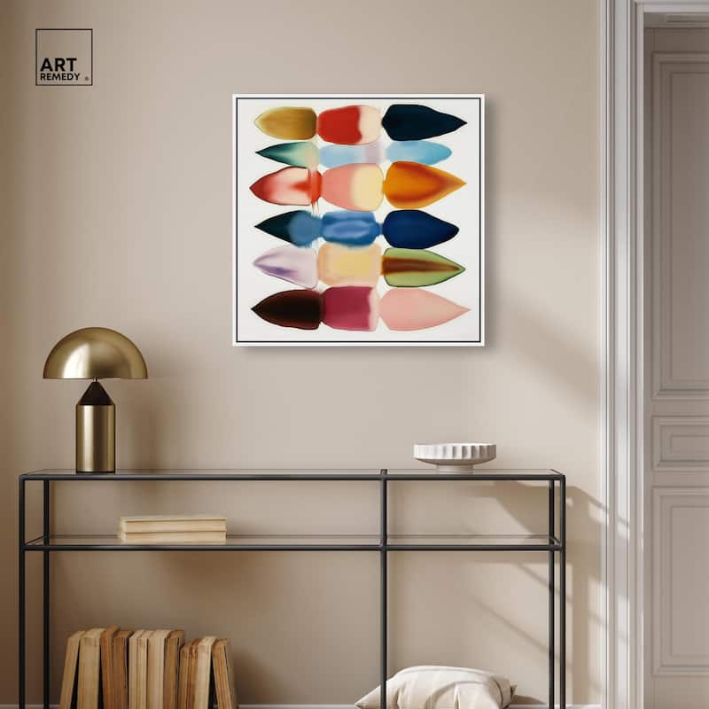 Watercolor Collage Canvas by Art Remedy