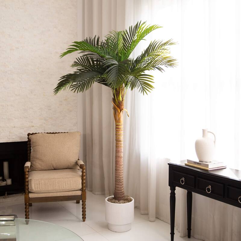 Coconut Palm Potted Artificial Tree - 7'