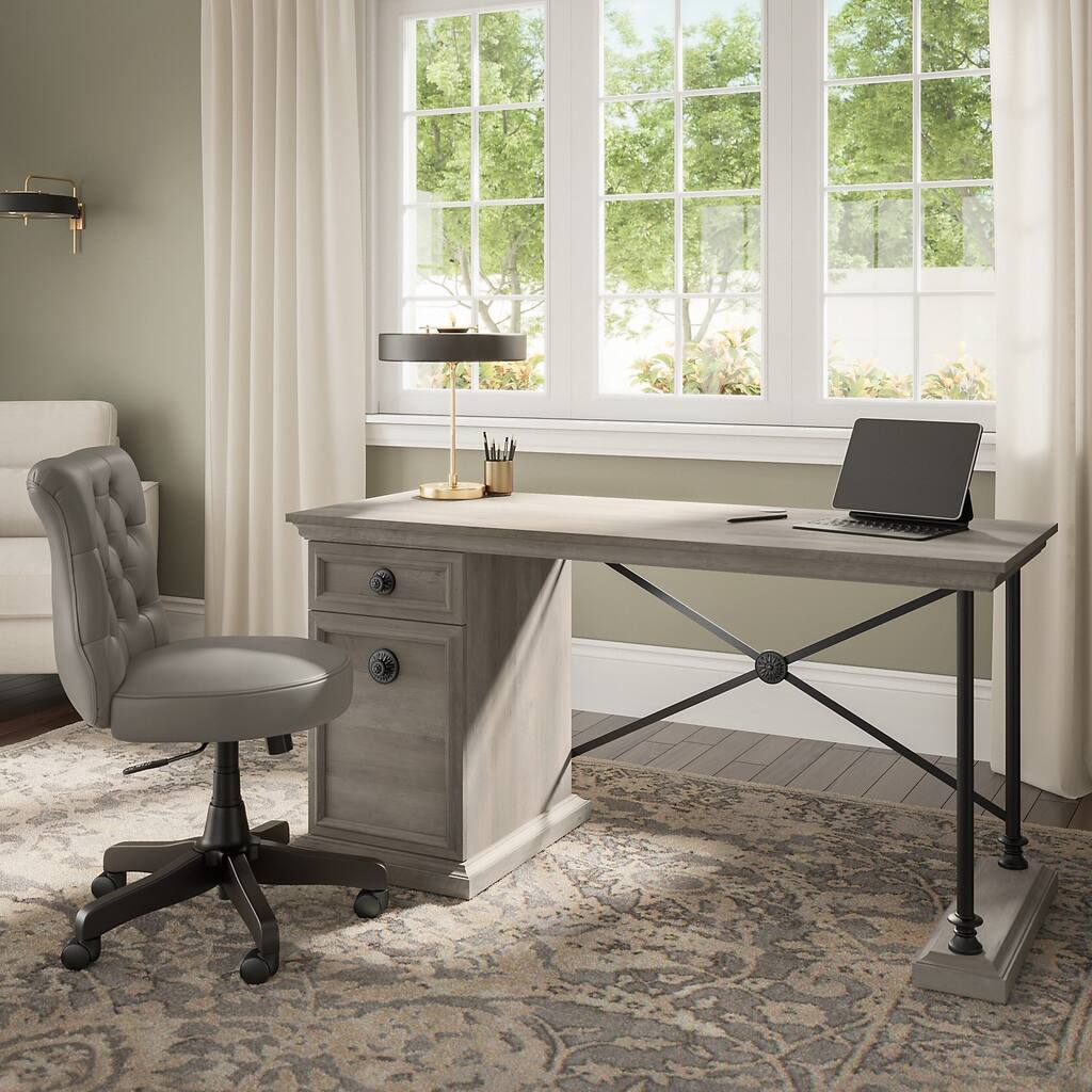 Coliseum 60W Designer Desk Set with Office Chair by Bush Furniture