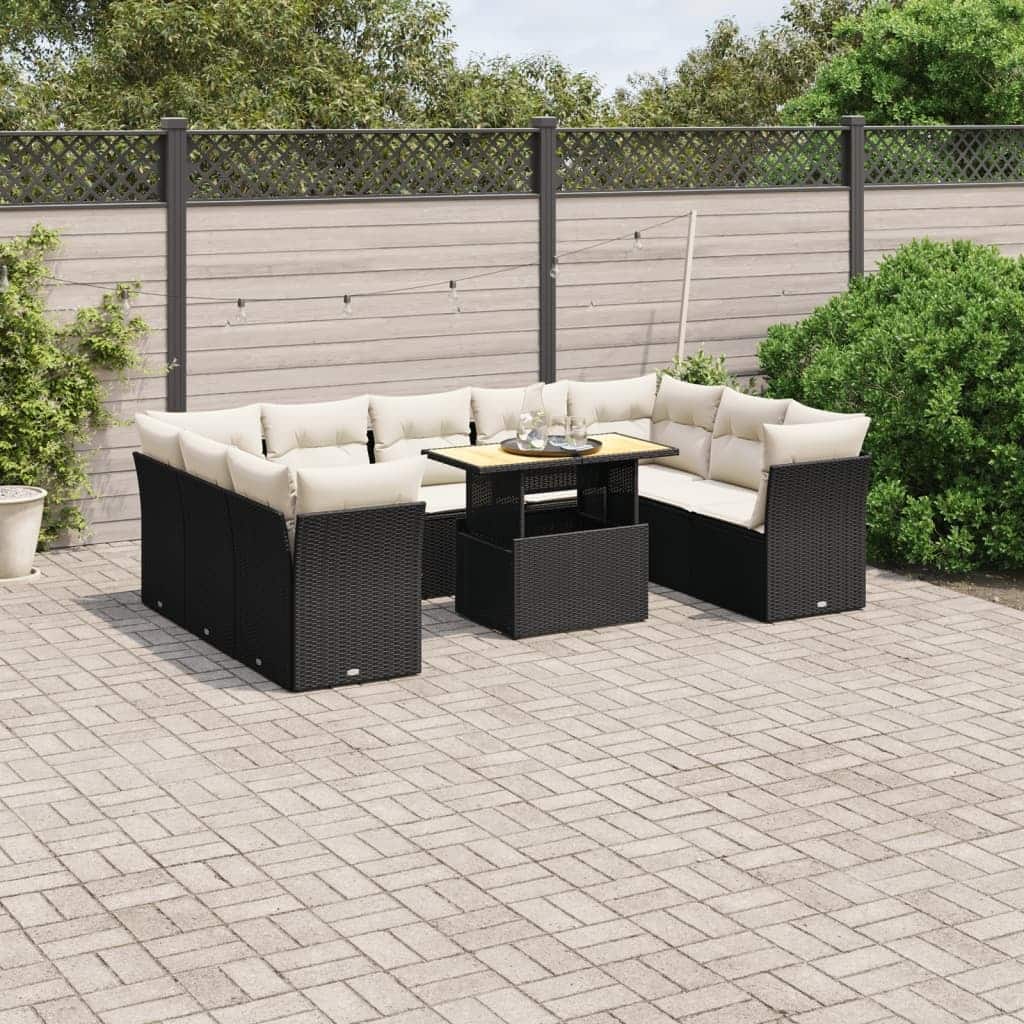 vidaXL Garden Sofa Set - 21.7 x 39.4 x 28.7