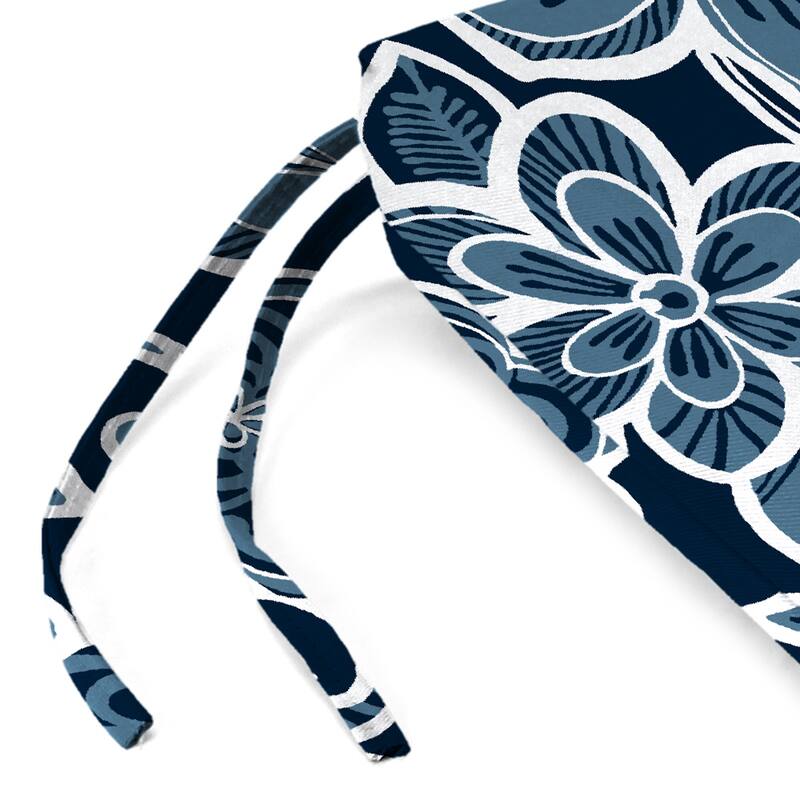 19" x 17" Outdoor Seat Cushion with Ties - Set of 2 - 19" W x 17" L x 2" H
