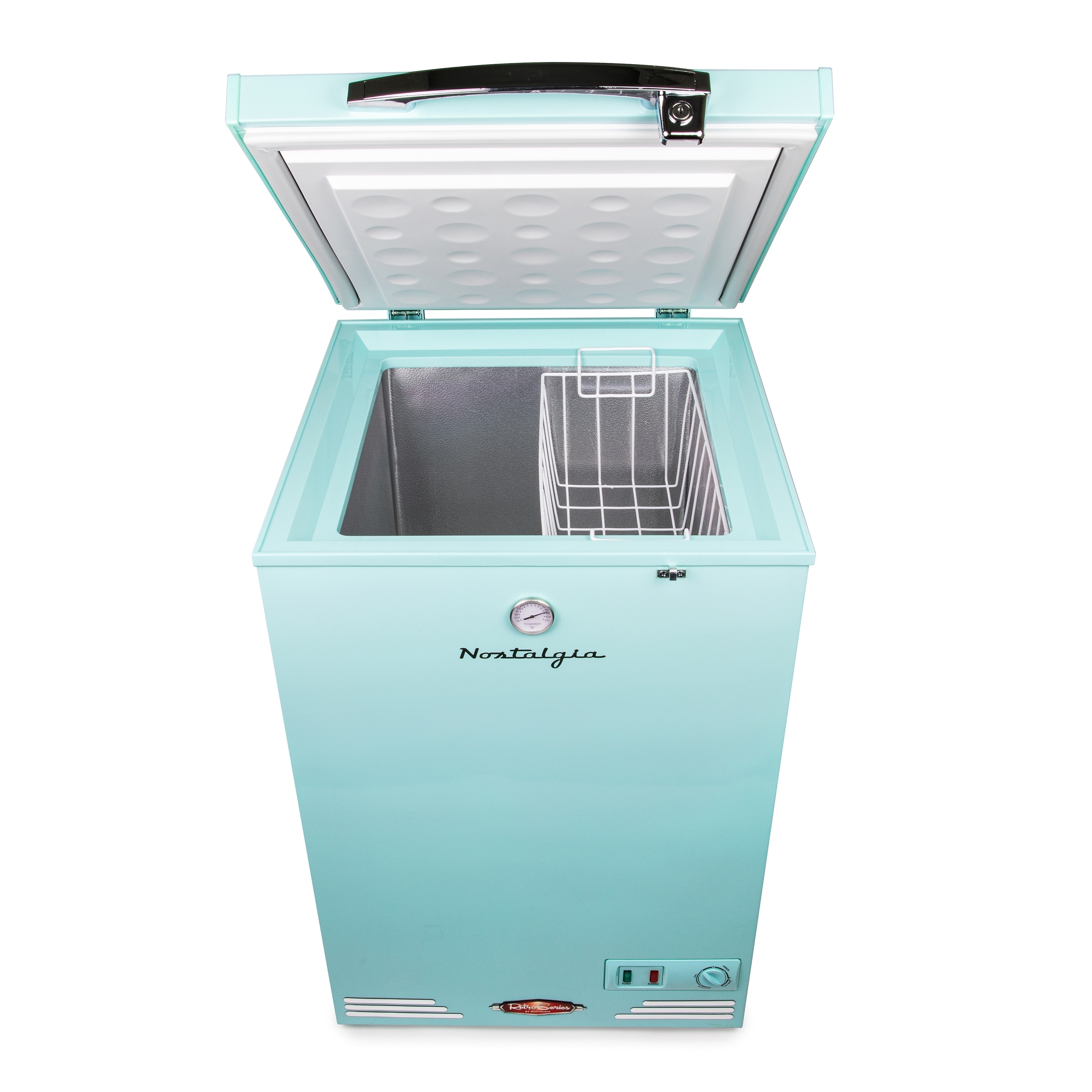 retro_tresure Nostalgia Classic Retro 3.5 Cu.Ft. Refrigerator & Chest Freezer